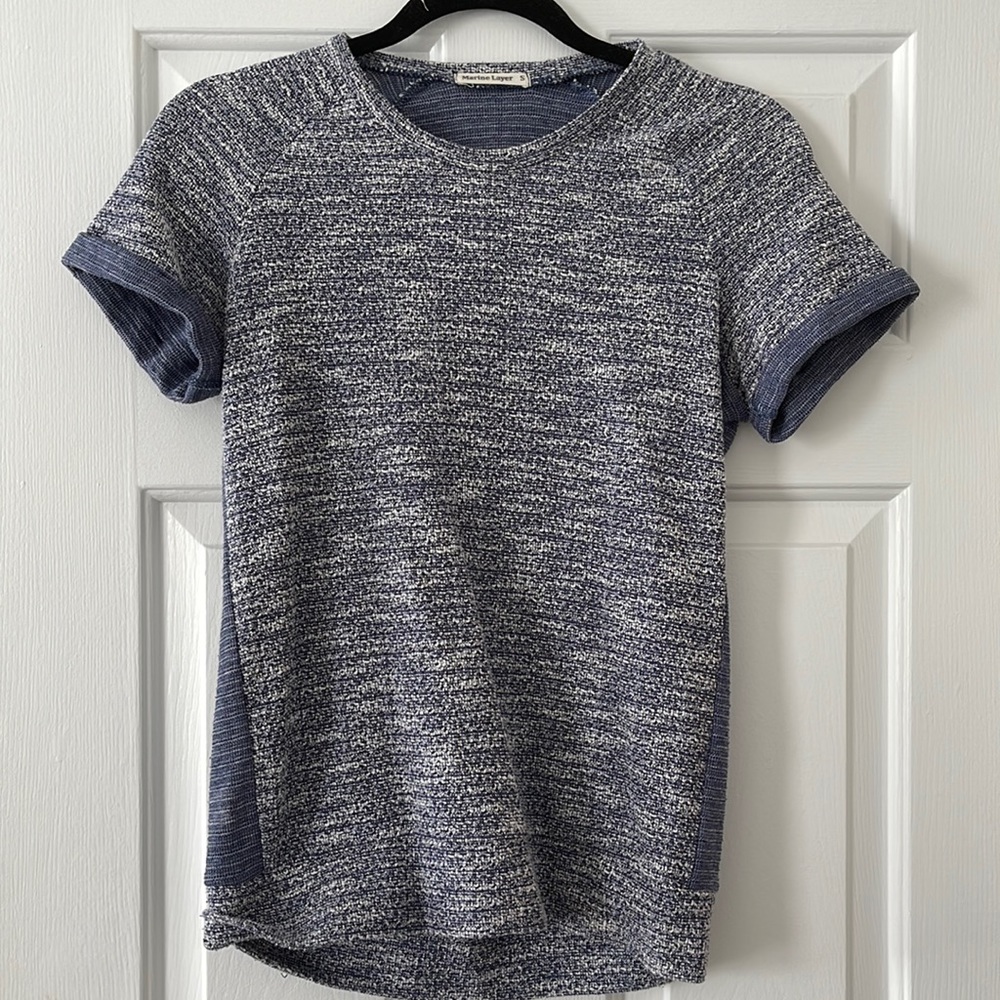 Marine Layer Quilted Shirt with Side Stripe